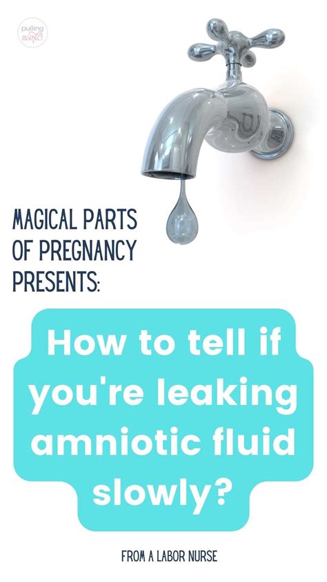 how to tell if your leaking amniotic fluid|Leaking amniotic fluid: Signs and what to do